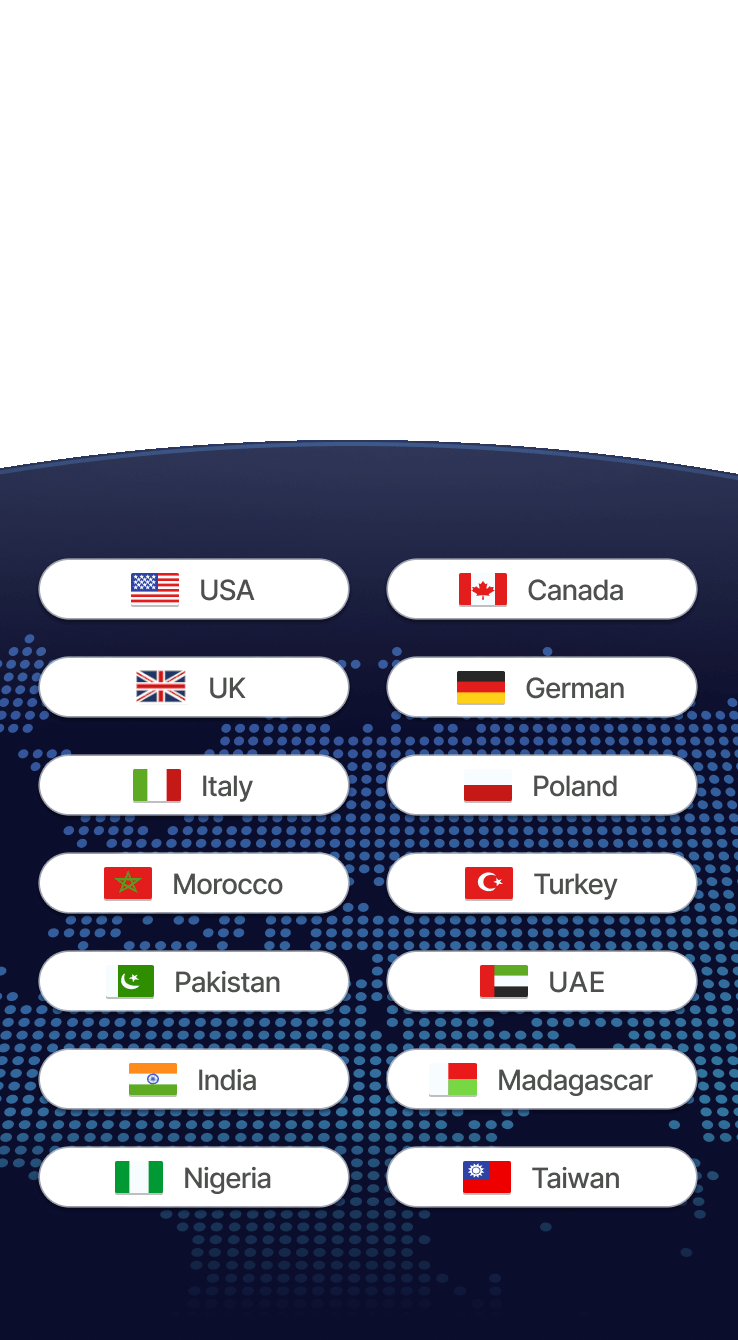 Clients worldwide map
